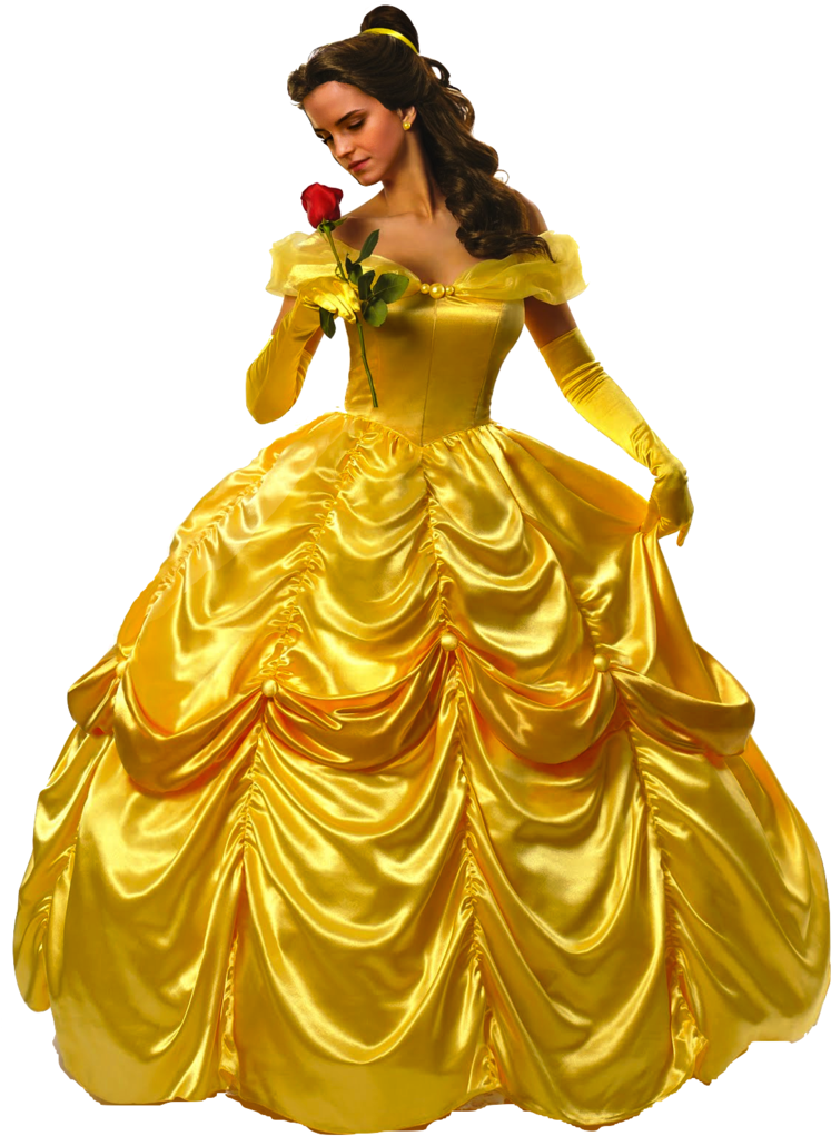 Hermione Granger As Belle With Rose Png By (755x1059), Png Download