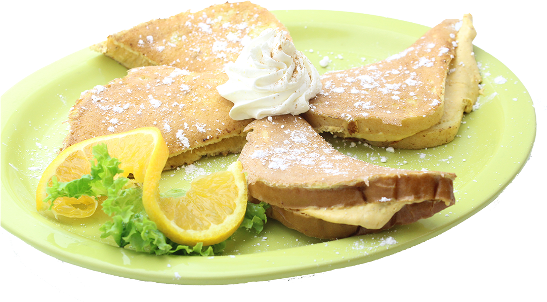 Pumpkin Stuffed French Toast - Dish (1080x720), Png Download