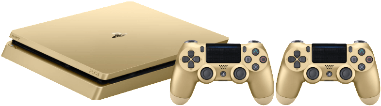 Picture Of Sony Playstation 4 Ps4 Gold 500gb Slim סוני - Ps4 Slim Gold Edition (786x587), Png Download