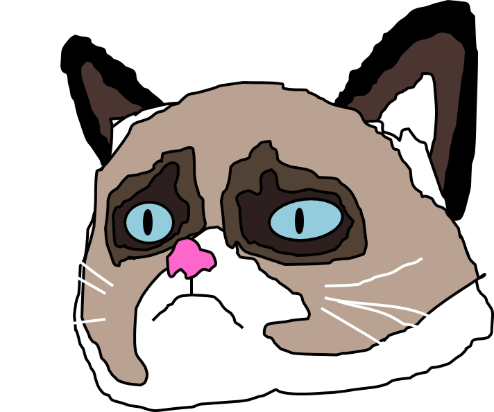 One Miffed Off Cat - Cartoon (712x595), Png Download