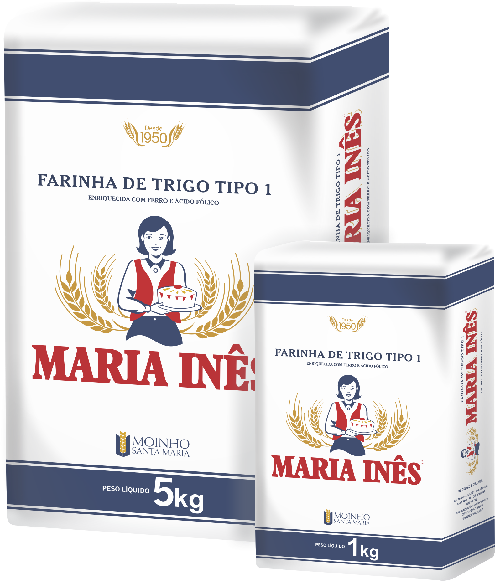 A Farinha De Trigo Maria Inês - Farinha Maria Ines (1621x1855), Png Download