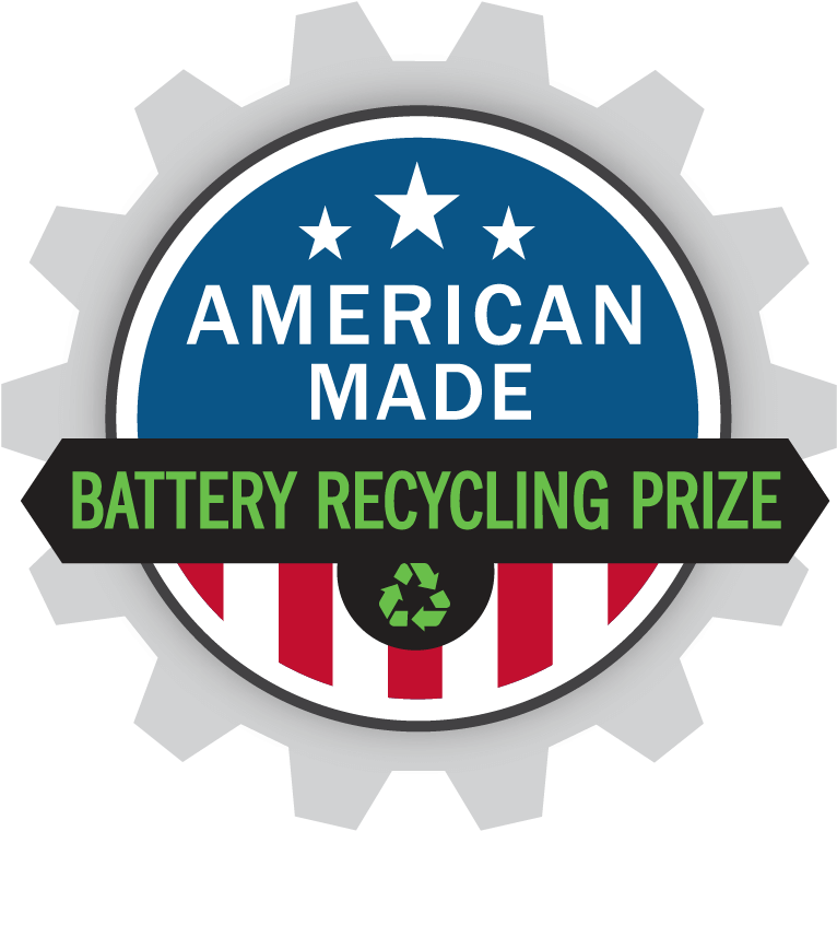 American-made Battery Recycling Logo - Label (827x895), Png Download