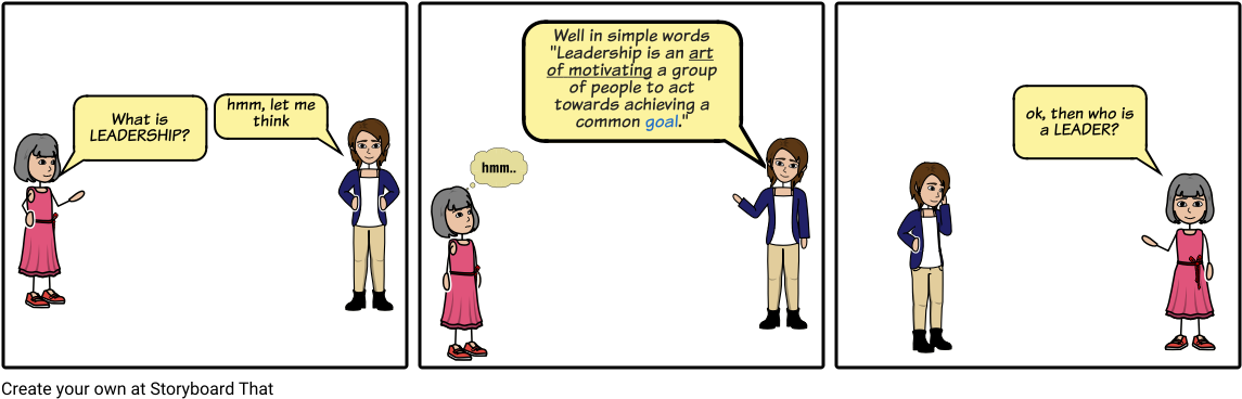 Leadership - Cartoon (1164x385), Png Download