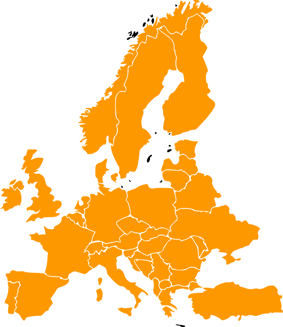 Europe - Europe Map Clipart (555x640), Png Download