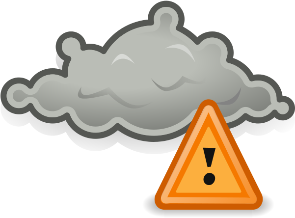 Gnome Weather Severe Alert - Storm Weather Icon (600x600), Png Download