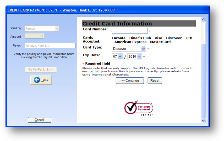 Enter The Card Number, Select The Card Type, And Enter - Verisign Secured (855x538), Png Download
