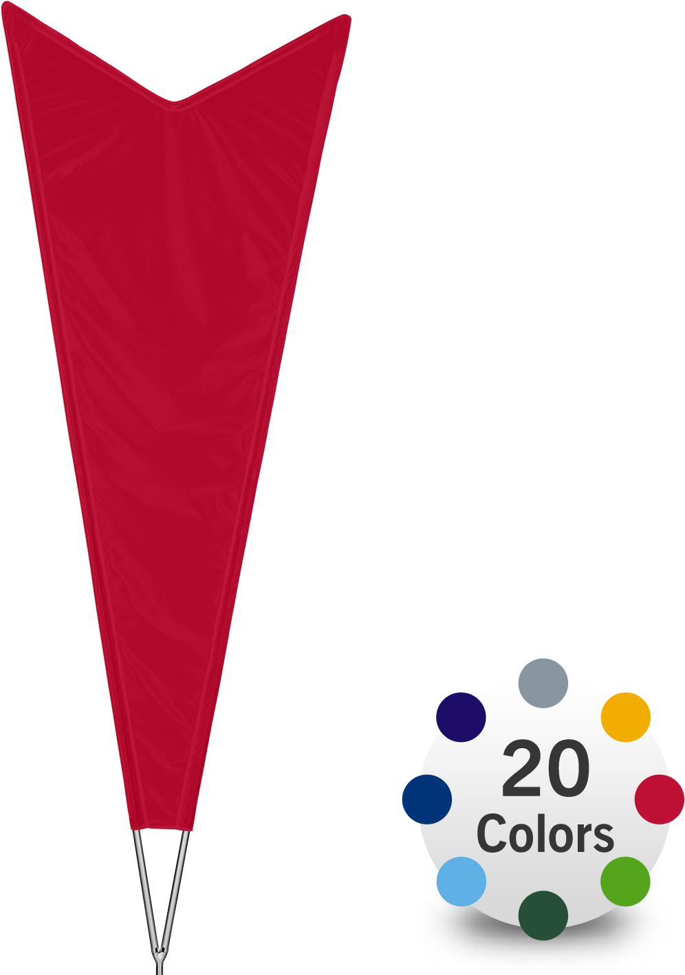 Bowflag® Premium Arrow In Stock Colors - Graphic Design (1829x1600), Png Download