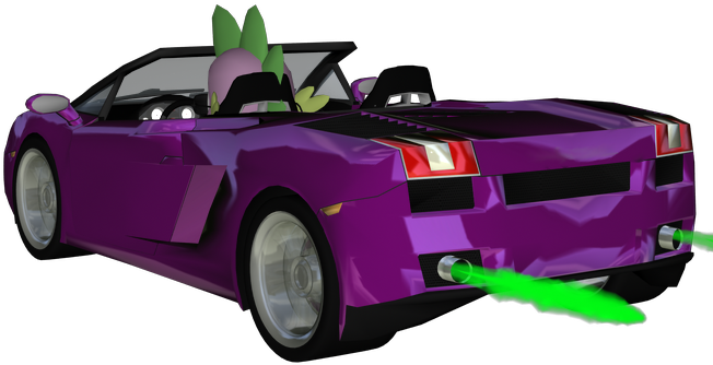 Sparkyfox, Car, Cg, Driving, Fire, Lamborghini, Lamborghini - Lamborghini Gallardo (664x745), Png Download