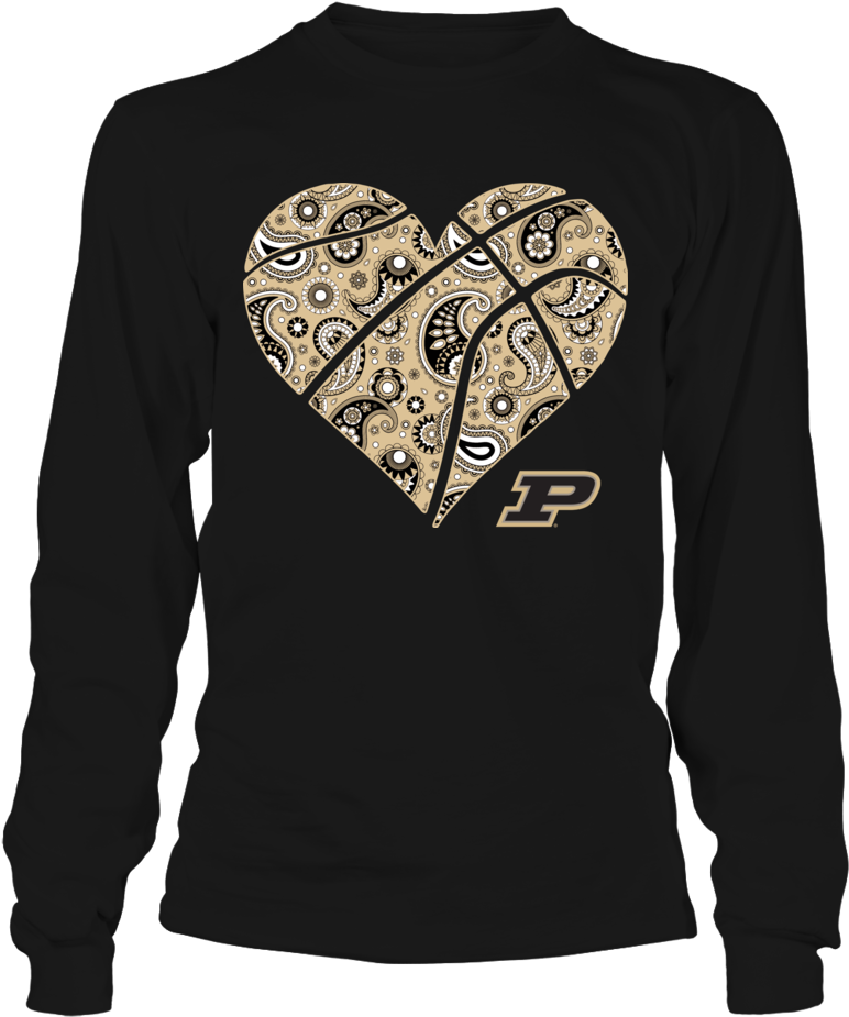 Paisley Heart Front Picture - 5 6 7 8 Shirt (1000x1000), Png Download