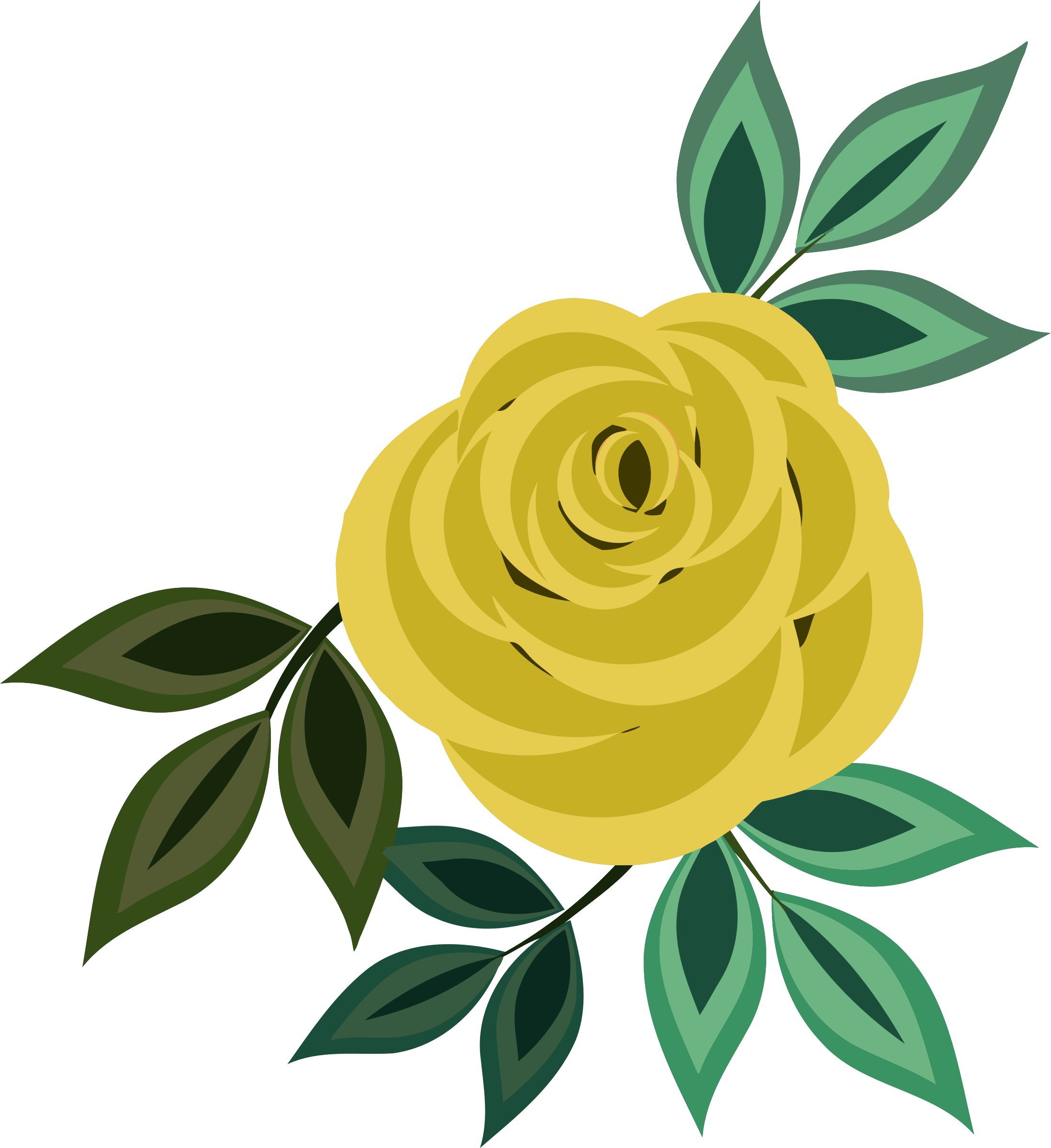 This Free Icons Png Design Of Rose 20 (2196x2400), Png Download