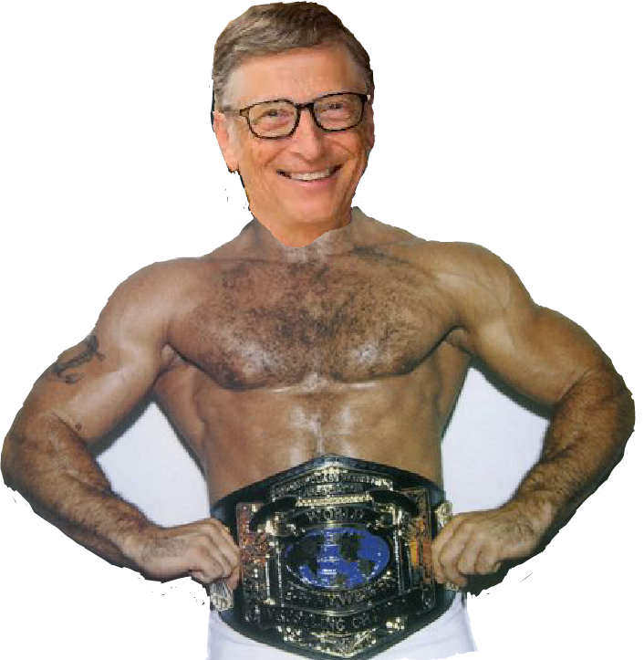 5 Richest People In The World, Bill Gates The 18 Time - Rick Rude (706x723), Png Download