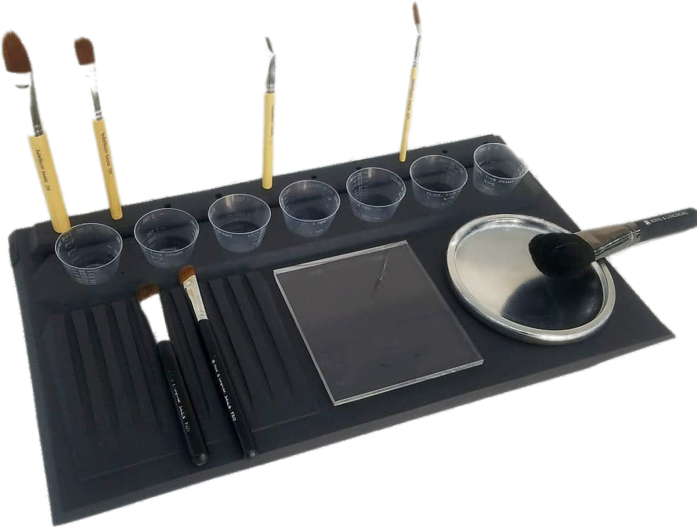 The Makeup Station - Makeup Brushes (983x745), Png Download