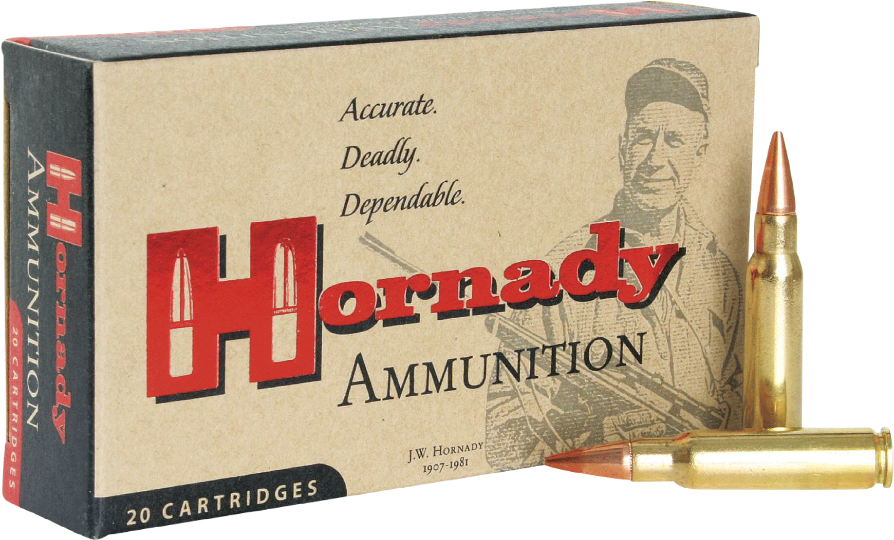 Hornady Custom 250 Savage 20rd Ammo - Bullet (1800x1095), Png Download