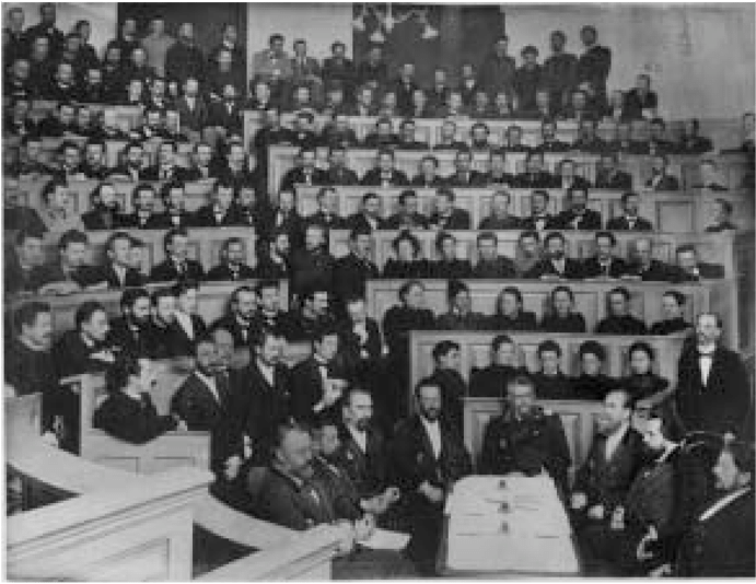 Audience Of The Moscow Clinic For Nervous Diseases - Monochrome (850x554), Png Download