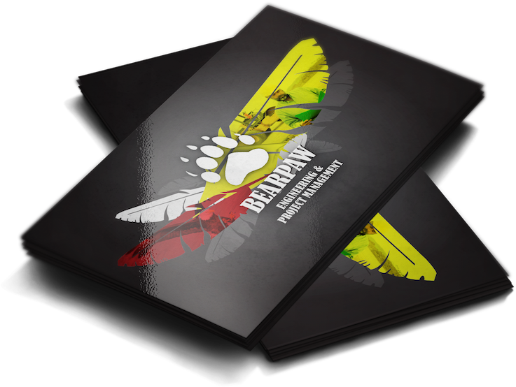 Business Card Mock Up F (928x632), Png Download