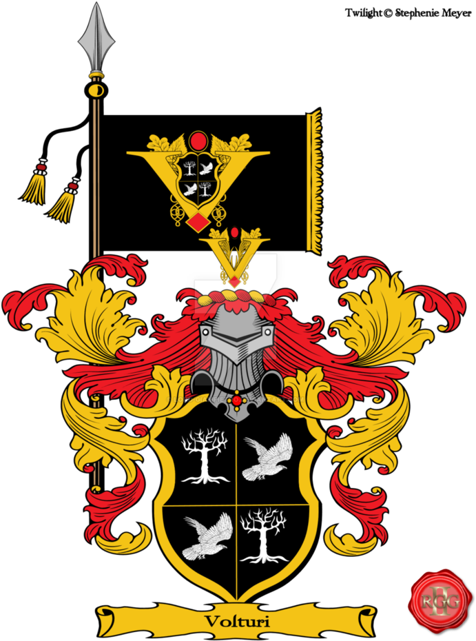 Coat Of Arms By Lord Giampietro On - Volturi Coat Of Arms (786x1017), Png Download