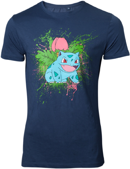 Pokemon- Navy Ivysaur Splatter - Mermaid (960x943), Png Download