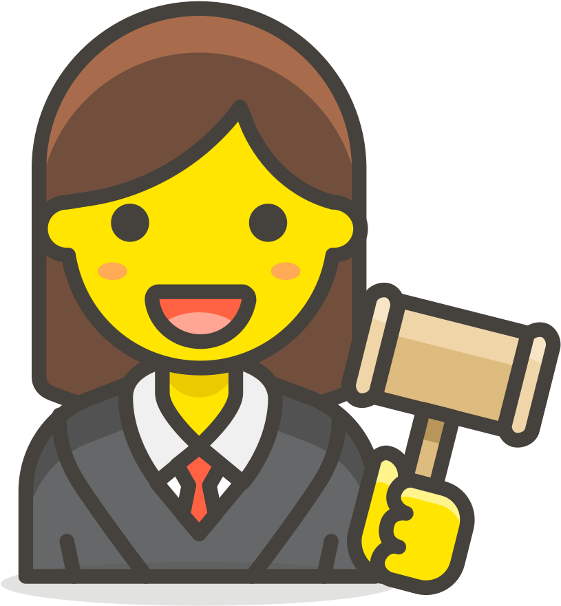 135 Woman Judge - Juez Png (1024x1024), Png Download