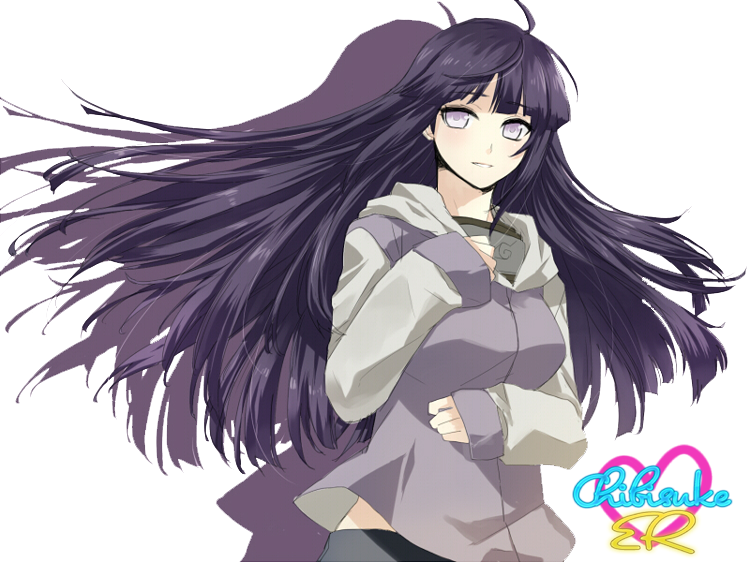 Hyuuga Hinata(naruto Shippud - Anime Girl One Finger Challenge (750x562), Png Download