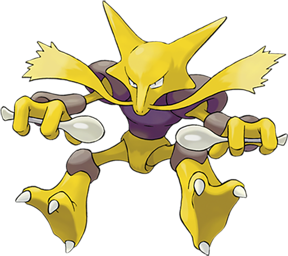 #065 Alakazam - Pokemon Alakazam (640x640), Png Download
