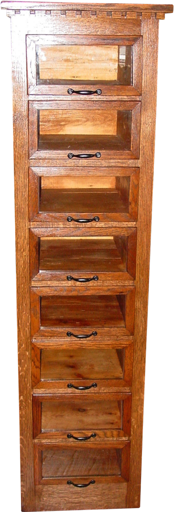 Neat Eight Glass Door Quartered Oak Cabinet - Dresser (1023x1023), Png Download