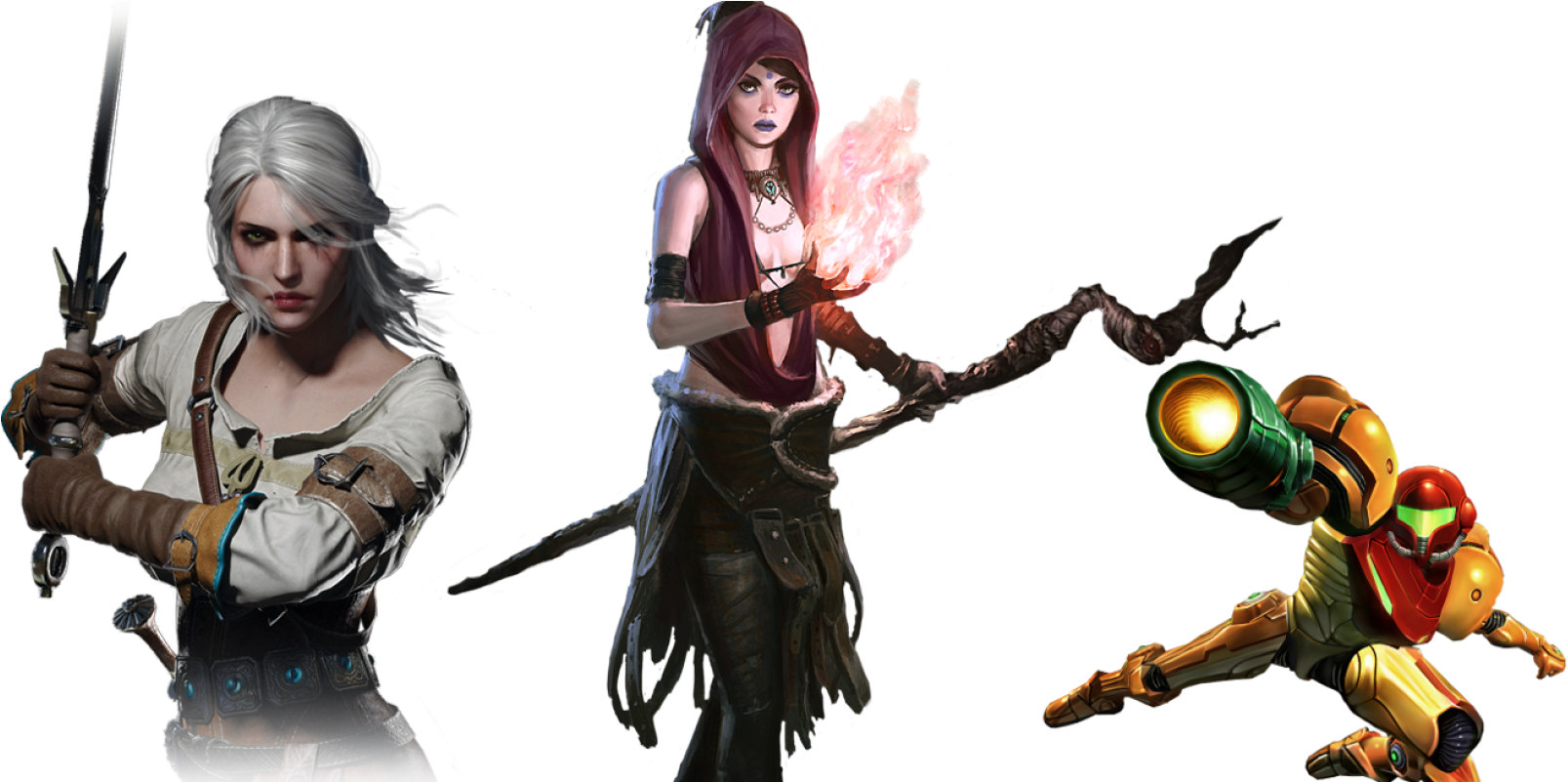 5 Most Badass Women In Video Games Part - Morrigan Dragon Age Png (1620x800), Png Download