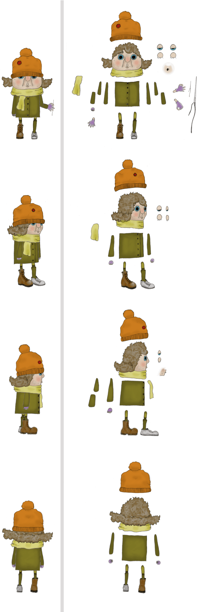 "the Common Thread" Homeless Woman - Cartoon (730x2037), Png Download