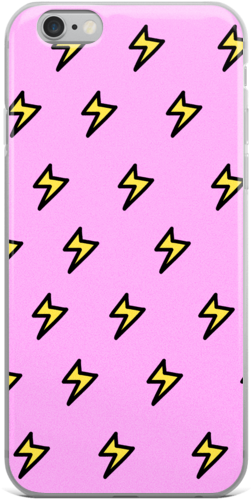 Iphone Case Pink Lightning - Mobile Phone Case (600x600), Png Download
