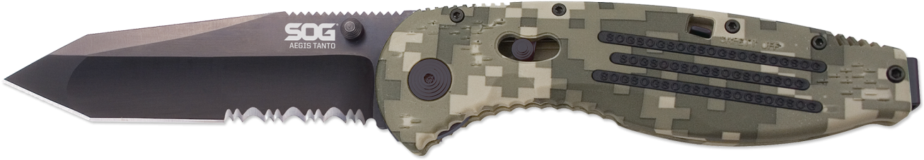 Aegis Digi Camo Tanto - Sog Aegis Tanto Camo (1330x546), Png Download
