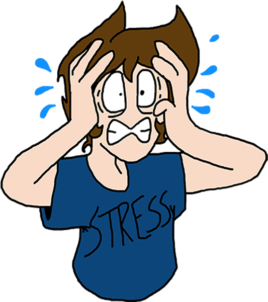 New Club Aims To Reduce High School Stress - Cartoon (900x600), Png Download