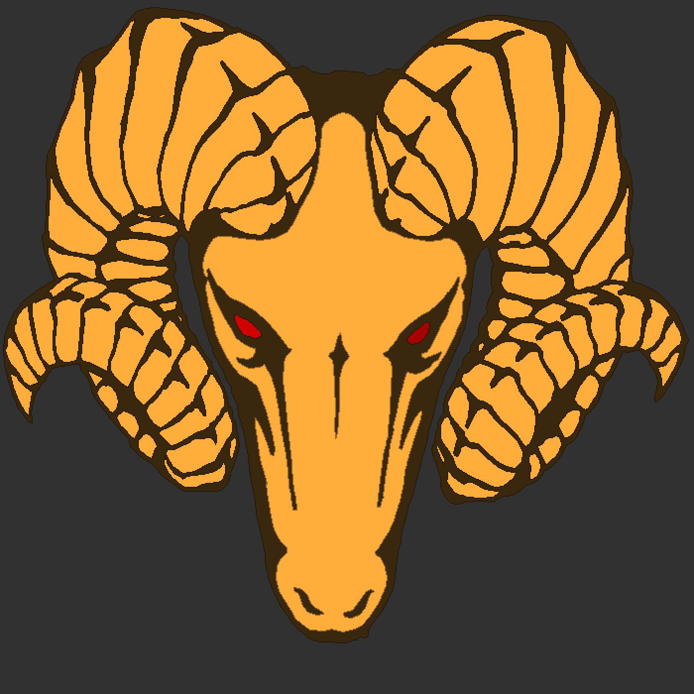 Golden Ram - Tattoo برج الحمل (1400x1400), Png Download