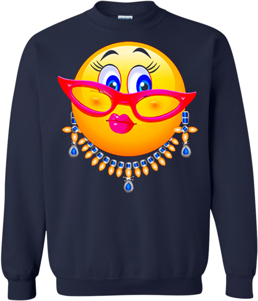 Lady Bling Face Emoji Costume - Shirt (1024x1024), Png Download