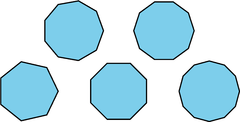 Polygon Clipart 16 Side - Tessellation Clip Art (979x516), Png Download