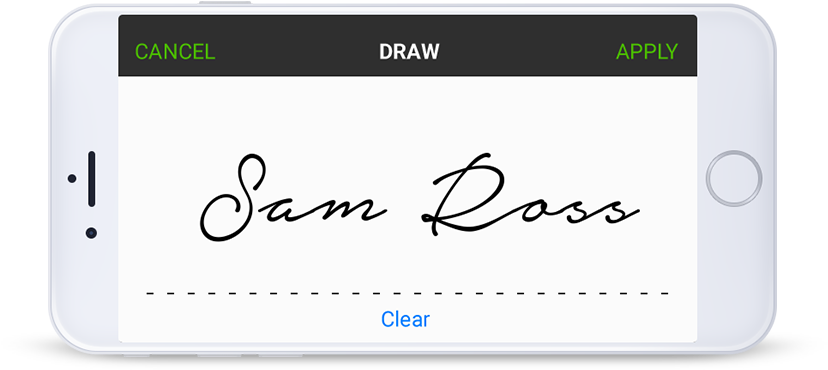Sign - Signature Draw App Screen (861x370), Png Download