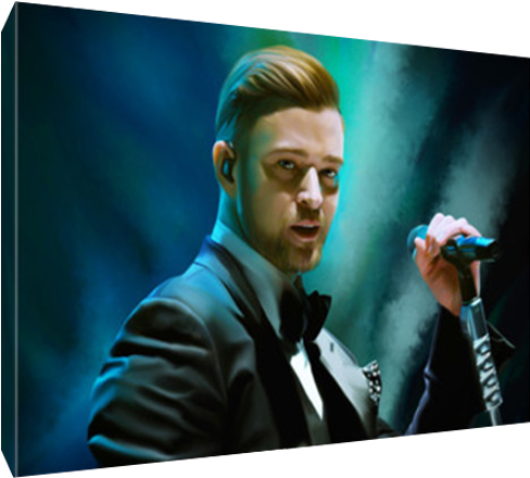 Details About Justin Timberlake Suit And Tie Poster - Led-backlit Lcd Display (600x600), Png Download