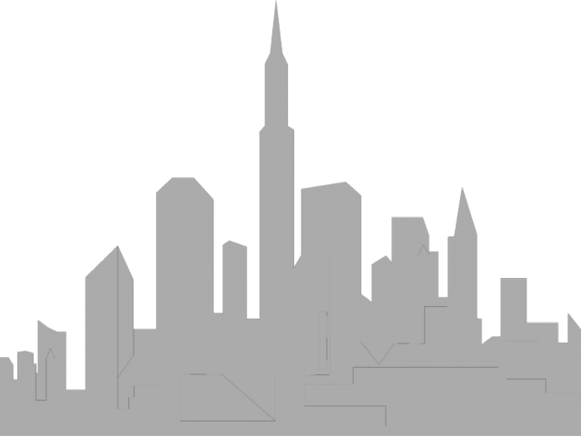Cityscape Clipart Boston Skyline - City Clipart Transparent Background (640x480), Png Download