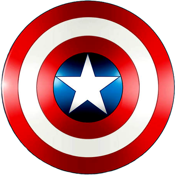 Escudo Do Capitão América Em Png - Captain America's Shield (636x636), Png Download