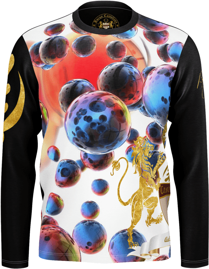 Castellano Color Explosion Season - Long-sleeved T-shirt (1024x1024), Png Download