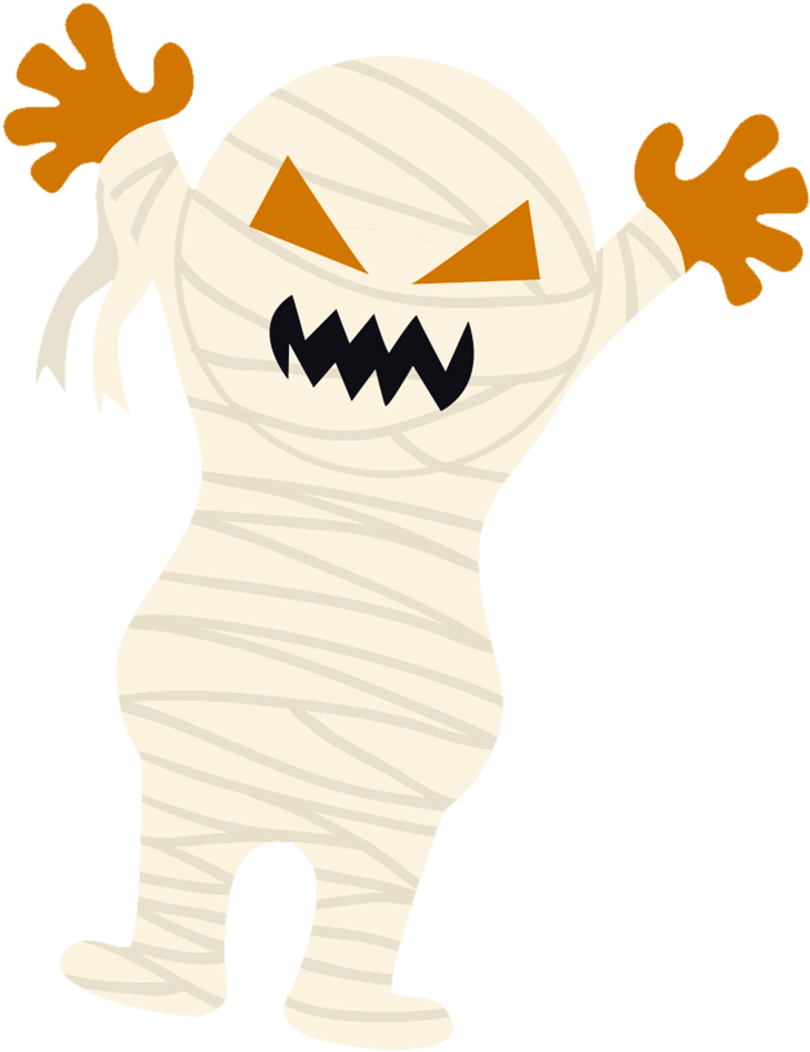 Spooky Nights - Mummy Clipart Png (814x1024), Png Download