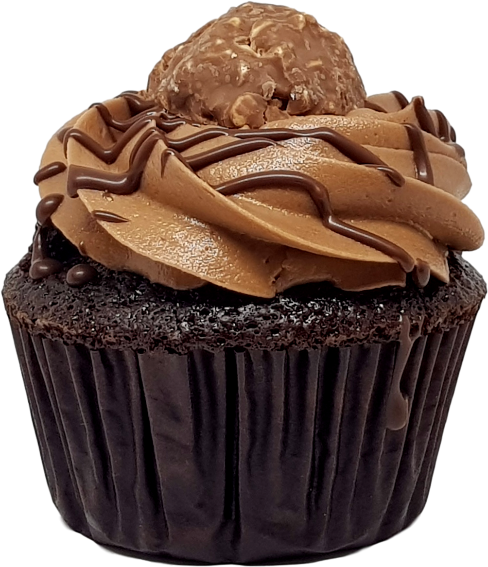 Ferrero Rocher Y Nutella® - Cupcake (1279x1278), Png Download