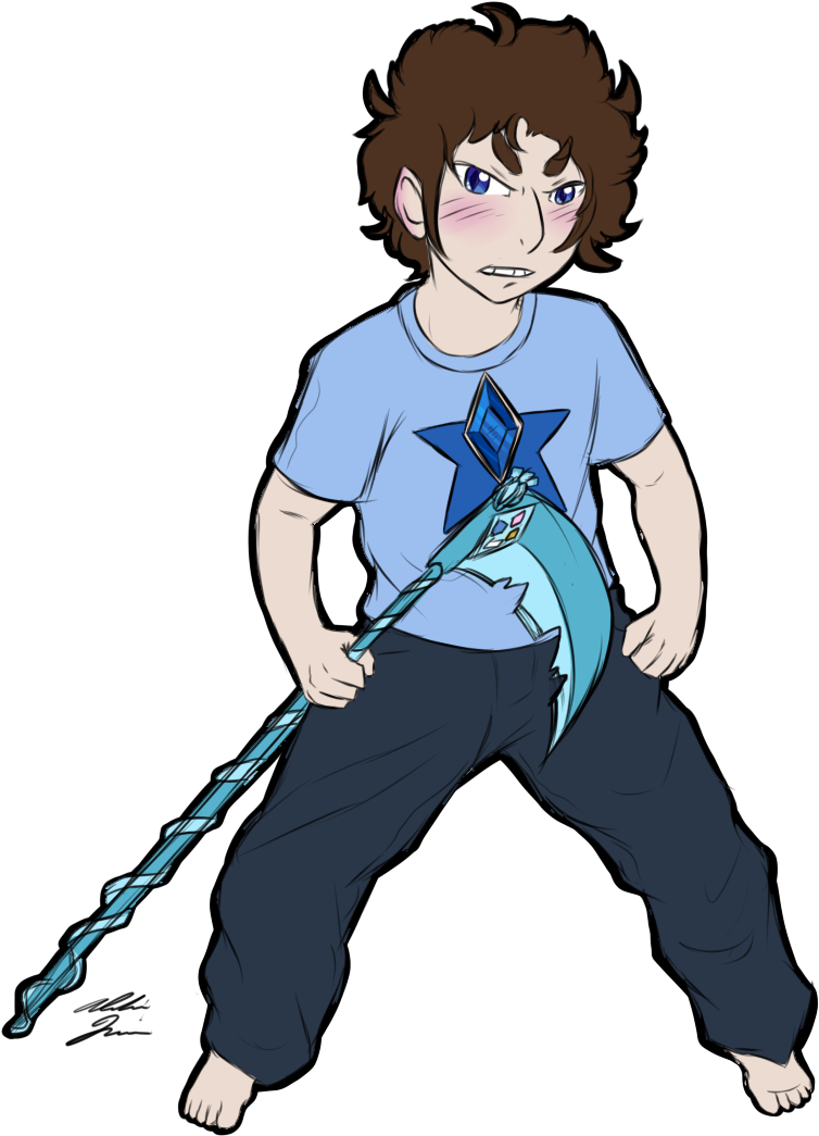 “my Rendition Of The Crystal Clarity Steven - Cartoon (864x1079), Png Download