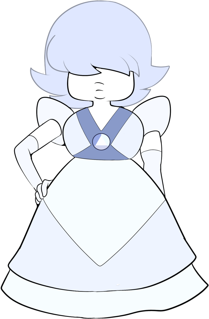 White Sapphire - Steven Universe Sapphire White (741x1091), Png Download