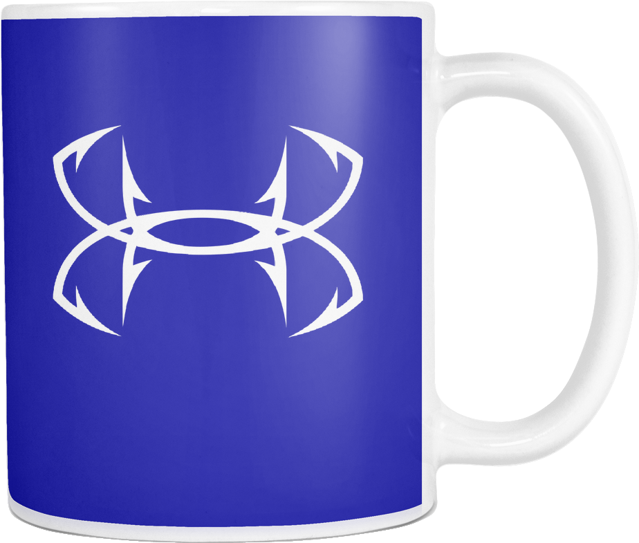 Under Armour Fish Hook Mug Cup Coffee Premium Gifts - Under Armour Pink And Black Symbol (924x785), Png Download
