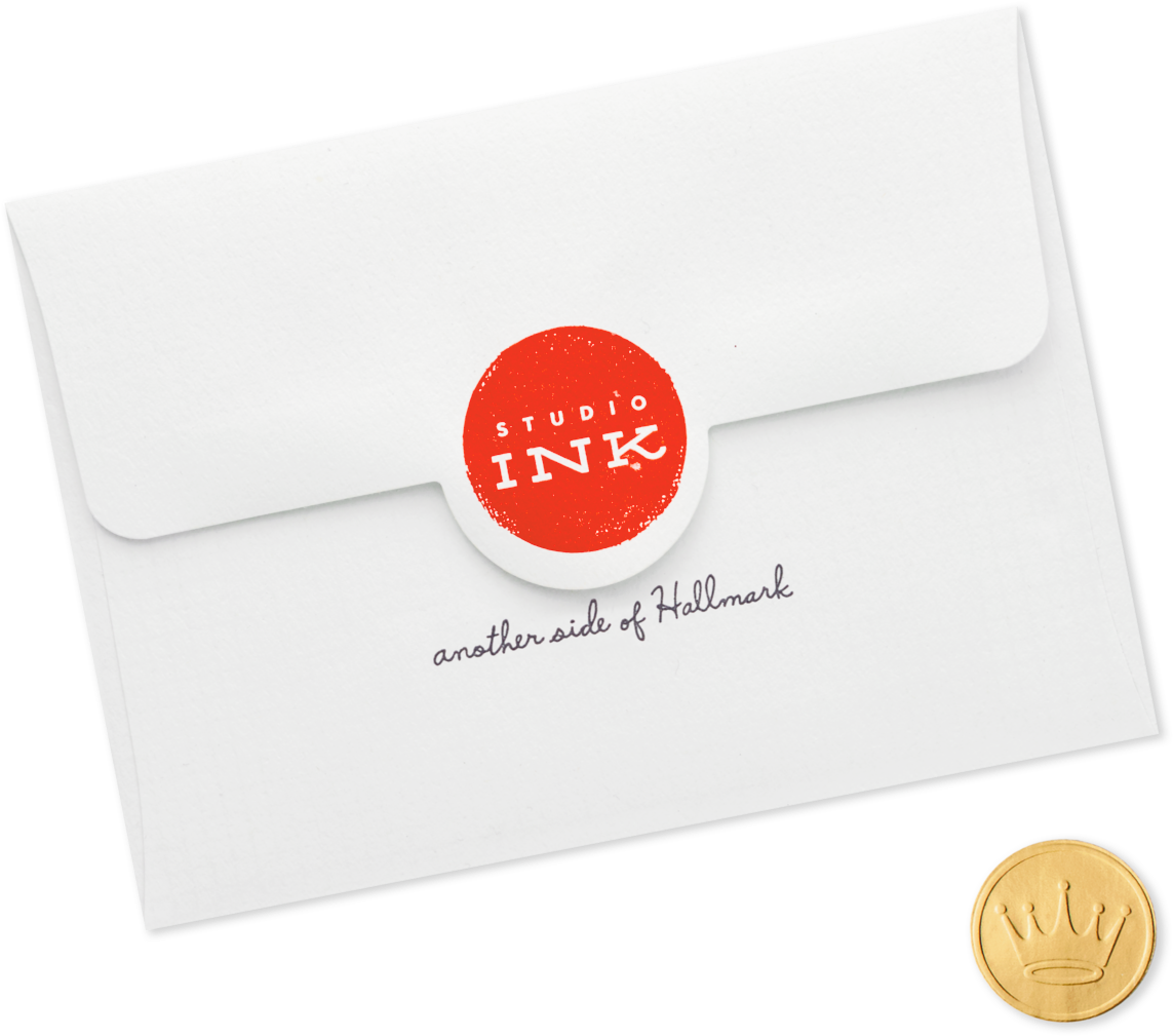 Paint The Tahn Black And Gold Birthday Card - Studio Ink (1470x1470), Png Download