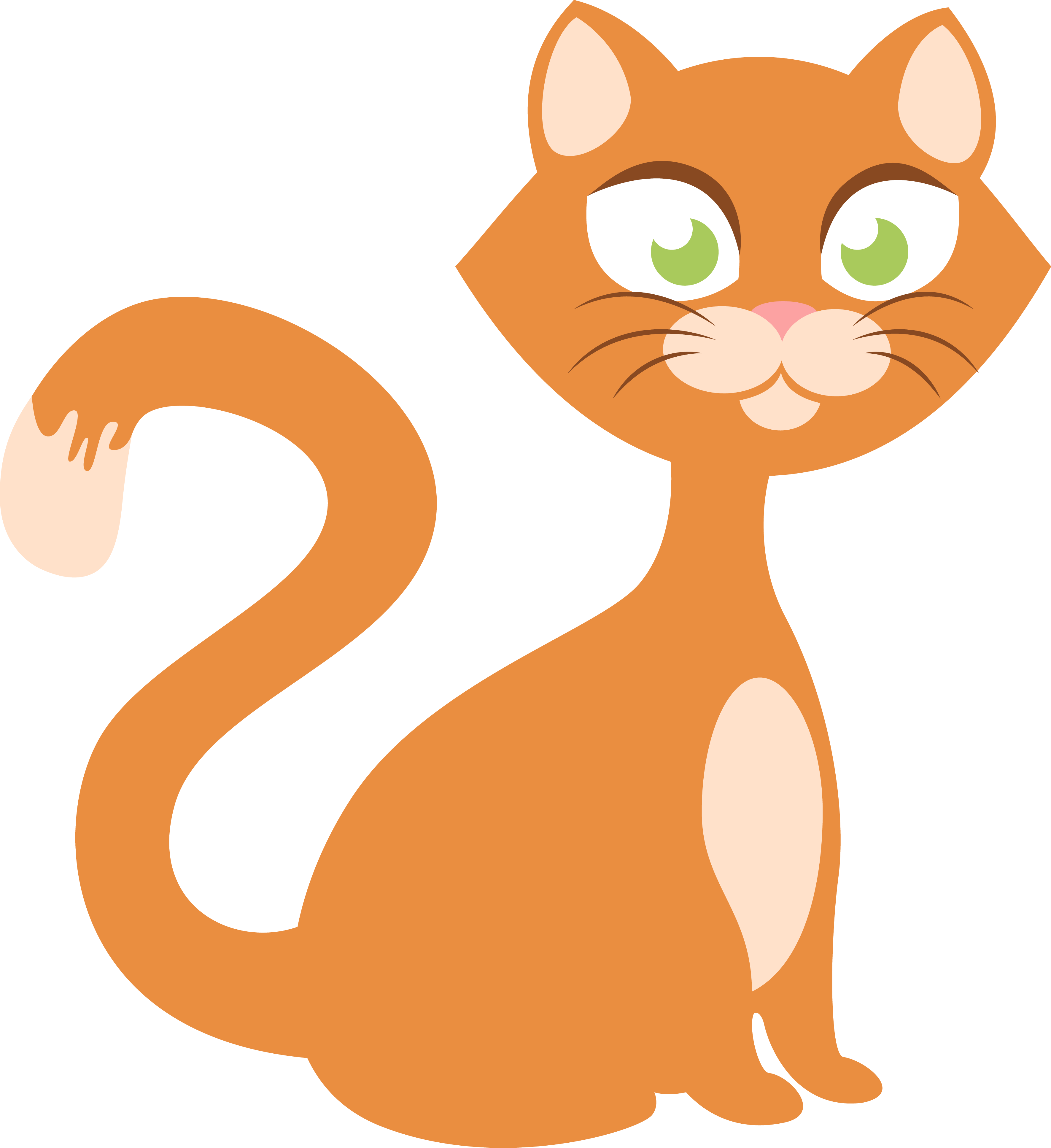 Kitty - Domestic Short-haired Cat (3543x3869), Png Download