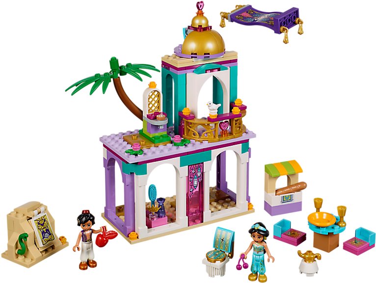 Aladdin And Jasmine's Palace Adventures - Lego 41161 (800x600), Png Download