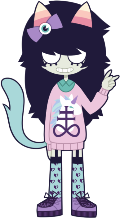Homestuck Pastel Goth Pastel Grunge Soft Grunge Meulin - Nepeta Leijon Pastel Goth (497x750), Png Download