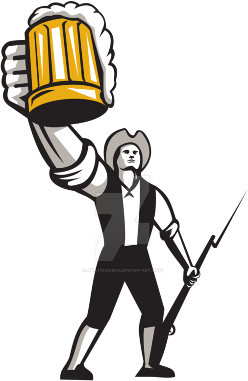 American Patriot Craft Beer Musket Bayonet By - Patriot Beer Vector (506x777), Png Download