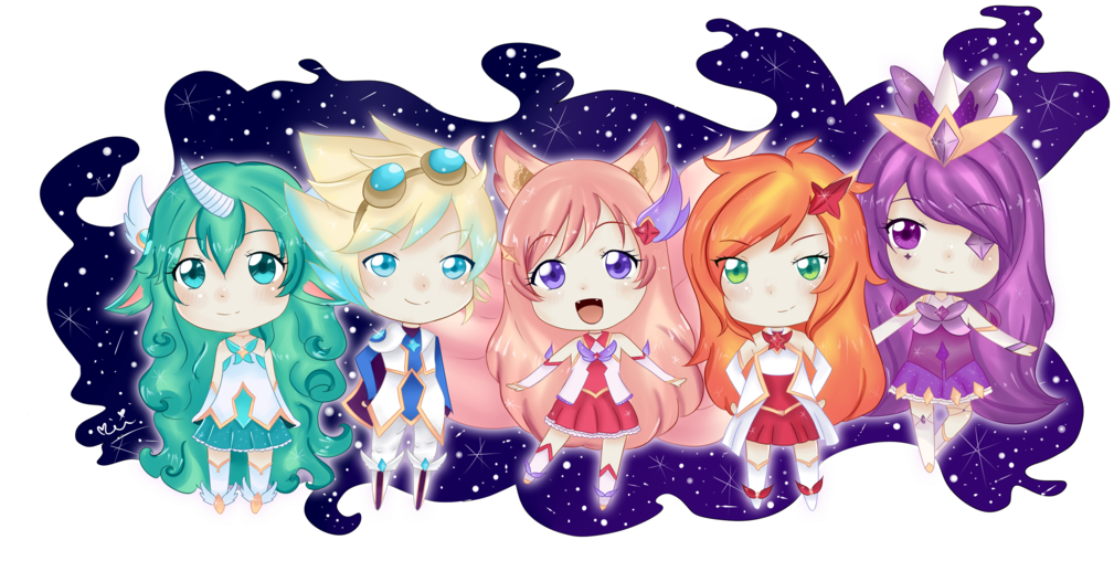 Star Guardian Chibis By Mei-kogal - Miss Fortune Star Guardian Chibi (1024x522), Png Download