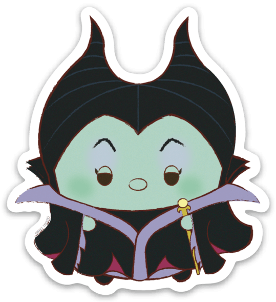 Sticker - Maleficent - Cartoon (539x589), Png Download